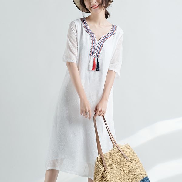 2019 summer dress women vintage bohemian beach dress sunderss lady tassel silk dresses female elegant evening party, Black;gray
2019 summer dress women vintage bohemian beach dress sunderss lady tassel silk dresses female elegant evening party, Black;gray