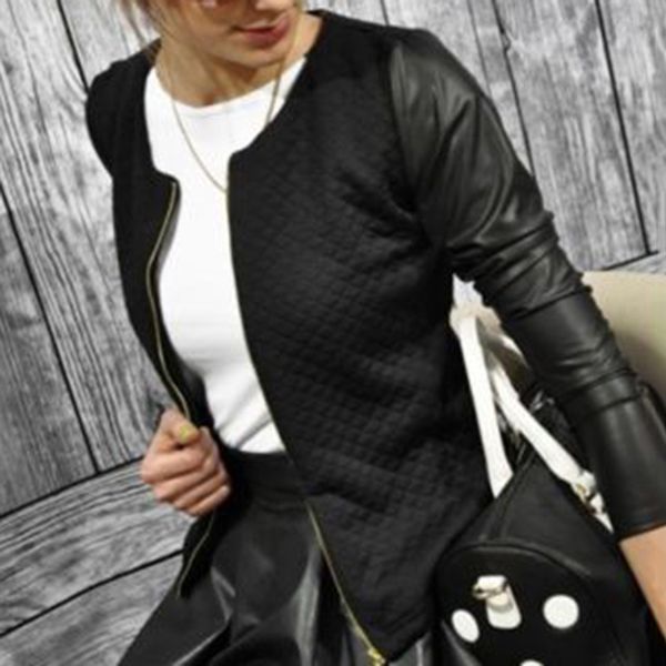 2018 spring autumn women thin basic coats jackets pu leather jacket long sleeve coat casual slim fit outerwear plus size, Black;brown
2018 spring autumn women thin basic coats jackets pu leather jacket long sleeve coat casual slim fit outerwear plus size, Black;brown