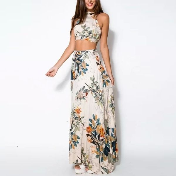 women s clothing 2 piece set women summer dress 2 pcs set crop bodycon maxi skirt floral print beach dresses vestidos, White
women s clothing 2 piece set women summer dress 2 pcs set crop bodycon maxi skirt floral print beach dresses vestidos, White