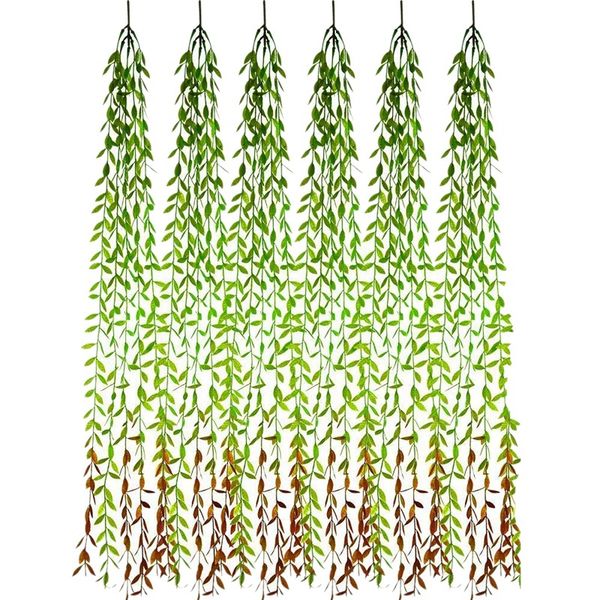 css 6 pcs artificial hanging vines faux greenery garland willow leaves rattan wicker twig with jungle party wedding party home g
css 6 pcs artificial hanging vines faux greenery garland willow leaves rattan wicker twig with jungle party wedding party home g