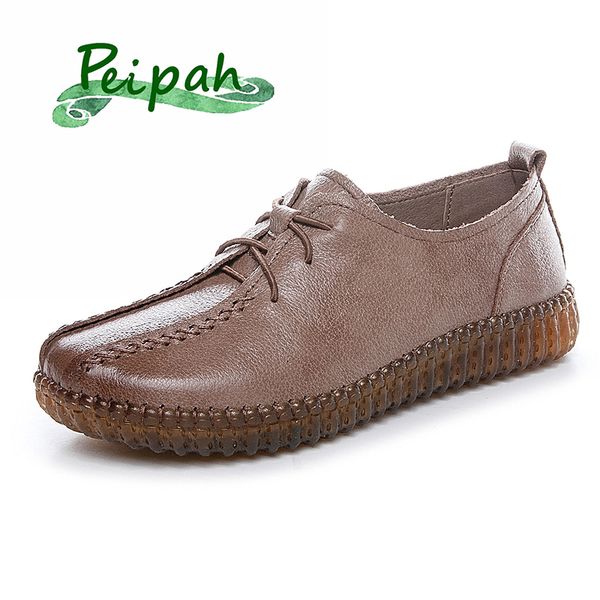 peipah handmade genuine leather ballet flats women retro lace-up shoes woman casual solid oxfords female, Black
peipah handmade genuine leather ballet flats women retro lace-up shoes woman casual solid oxfords female, Black