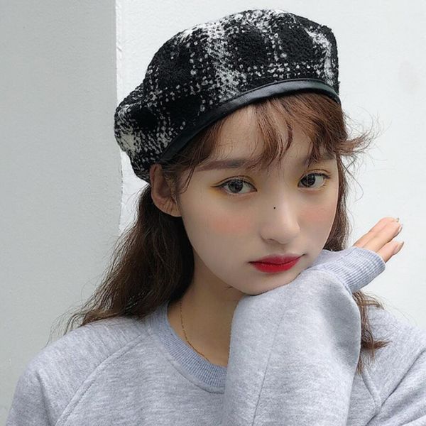 ht2651 berets vintage plaid artist painter hat lady autumn winter newsboy cap women wool beret hat female beret cap women berets, Blue;gray
ht2651 berets vintage plaid artist painter hat lady autumn winter newsboy cap women wool beret hat female beret cap women berets, Blue;gray