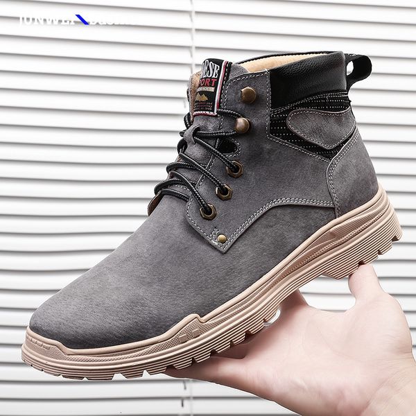 cow suede leather men soldier ankle men's boot male shoes outdoor winter with fur warm snow boots o4 s, Black
cow suede leather men soldier ankle men's boot male shoes outdoor winter with fur warm snow boots o4 s, Black