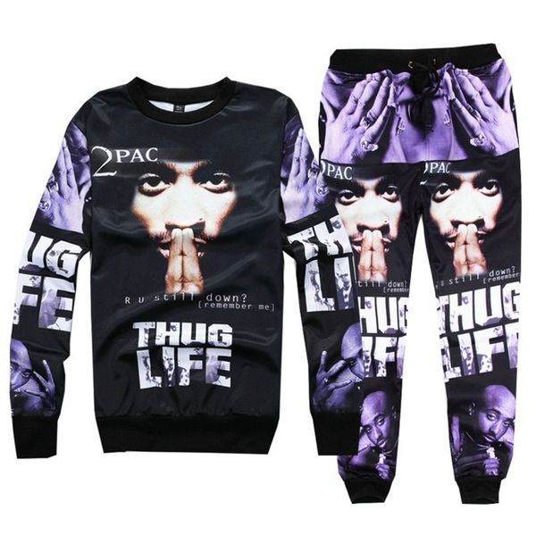 new 3d sweat suit hip hop tracksuit men/women rap 2pac tupac printed tu outdoor joggers+hoodies moleton masculino plus size, Black
new 3d sweat suit hip hop tracksuit men/women rap 2pac tupac printed tu outdoor joggers+hoodies moleton masculino plus size, Black