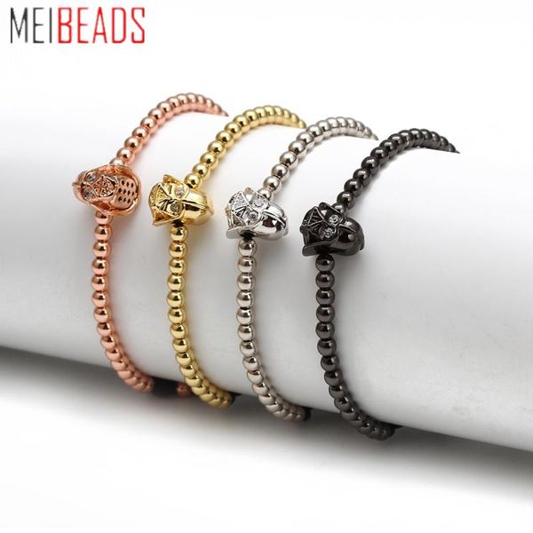 meibeads trendy copper beaded braided bracelet cz general helmet skull charm bracelet men women fashion jewelry pulseira bd257, Golden;silver
meibeads trendy copper beaded braided bracelet cz general helmet skull charm bracelet men women fashion jewelry pulseira bd257, Golden;silver