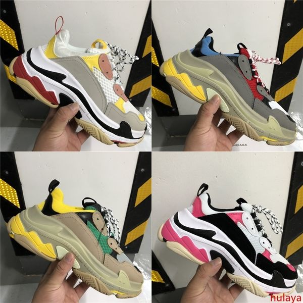 platform designer paris 17fw triple s fashion sneakers men women old dad shoes black white leather casual flat shoes luxury sneakers
platform designer paris 17fw triple s fashion sneakers men women old dad shoes black white leather casual flat shoes luxury sneakers