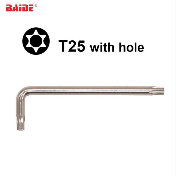 5x25x83mm torx t25 l key with hole cr-v steel safety screwdriver for car repair tool 400pcs/lot
5x25x83mm torx t25 l key with hole cr-v steel safety screwdriver for car repair tool 400pcs/lot