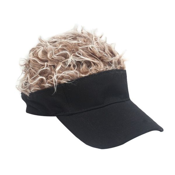 men women sunshade golf cap baseball outdoor sports fake flair hair sun visor hat, Black;white
men women sunshade golf cap baseball outdoor sports fake flair hair sun visor hat, Black;white