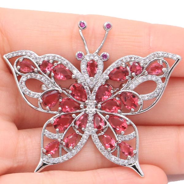 shecrown new arrival butterfly raspberry rhodolite garnet tourmaline cz gift for girls silver brooch 49x41mm, Slivery;golden
shecrown new arrival butterfly raspberry rhodolite garnet tourmaline cz gift for girls silver brooch 49x41mm, Slivery;golden