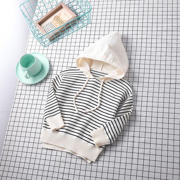 2019 new style kids' sweater korean-style men and women children hooded pullover sweater baby pure cotton long sleeve knit sweat, White
2019 new style kids' sweater korean-style men and women children hooded pullover sweater baby pure cotton long sleeve knit sweat, White