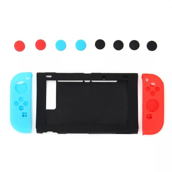 11-in-1 Silicone Case Cover Joystick Cap For Nintendo Switch Game Console Joy-con Gamepad