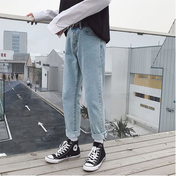 autumn and winter new boutique men's casual jeans youth solid color warm simple loose large size fashion temperament, Blue
autumn and winter new boutique men's casual jeans youth solid color warm simple loose large size fashion temperament, Blue