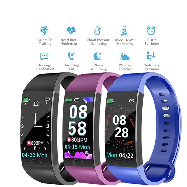 smart band wristband health heart rate blood sleep monitoring monitor pedometer sports bracelet for men women smart kids band, Blue
smart band wristband health heart rate blood sleep monitoring monitor pedometer sports bracelet for men women smart kids band, Blue