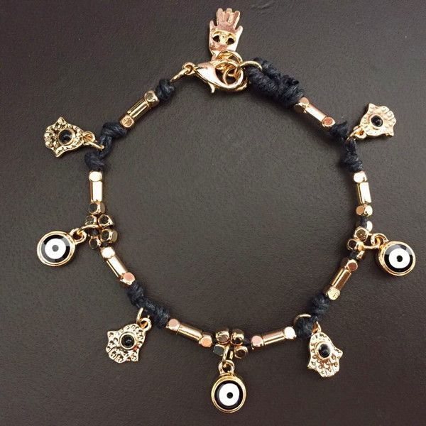 2020 new 4 colors classic new hand-made jewelry bracelet crystal from european fashion palm eye bracelet, Black
2020 new 4 colors classic new hand-made jewelry bracelet crystal from european fashion palm eye bracelet, Black
