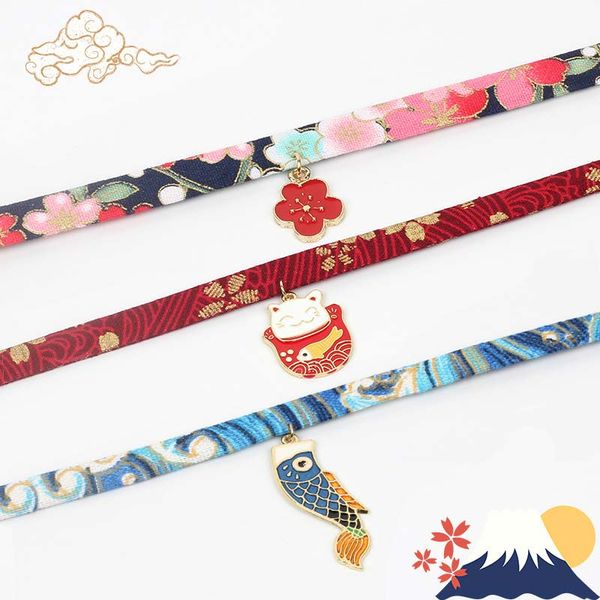 sale japanese style ribbon rope doll choker cute romantic women girls bird cat carp pendant short necklace jewelry, Golden;silver
sale japanese style ribbon rope doll choker cute romantic women girls bird cat carp pendant short necklace jewelry, Golden;silver