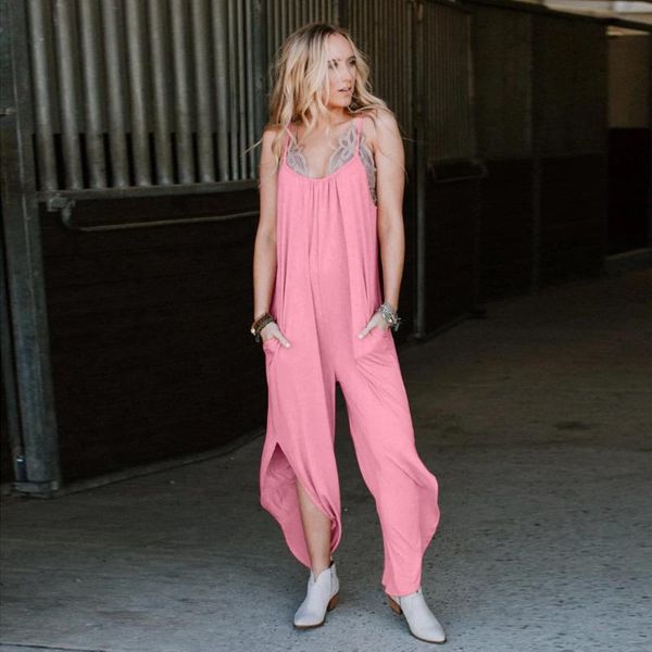 women's jumpsuits & rompers womail jumpsuit 2021 woman solid color casual women backless split loose long pants camis bodysuit, Black;white
women's jumpsuits & rompers womail jumpsuit 2021 woman solid color casual women backless split loose long pants camis bodysuit, Black;white