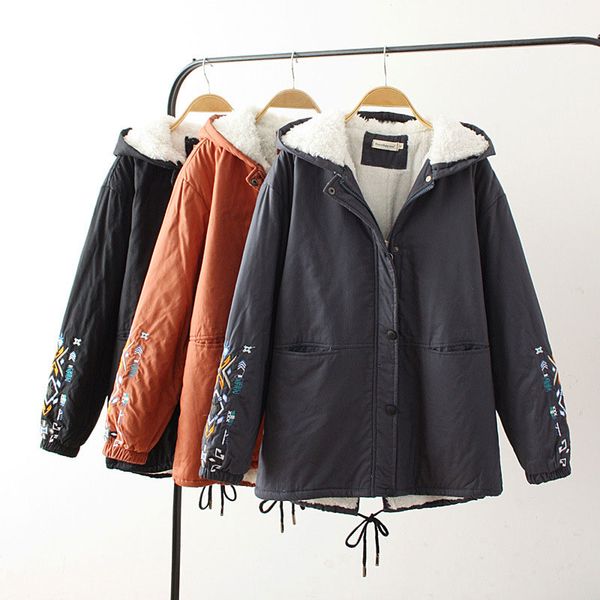 hee grand 2018 flocking parkas 4xl women basic jackets female winter hooded thick fur coats autumn loose pockets outwear wwm1705, Black
hee grand 2018 flocking parkas 4xl women basic jackets female winter hooded thick fur coats autumn loose pockets outwear wwm1705, Black