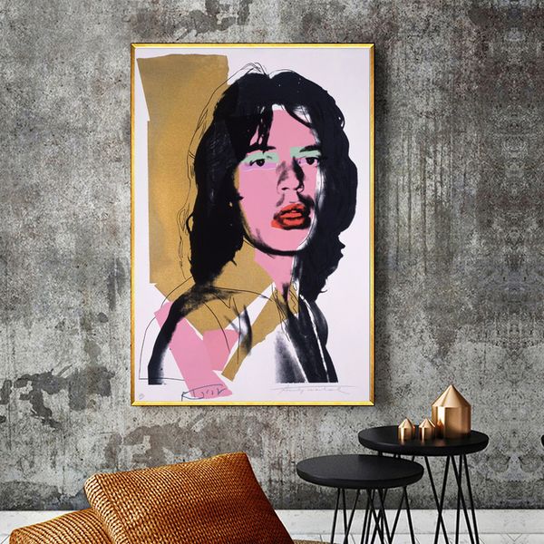 mickes jaggers by warholes wall art canvas posters prints painting oil wall pictures kitchen bedroom home decoration artwork hd
mickes jaggers by warholes wall art canvas posters prints painting oil wall pictures kitchen bedroom home decoration artwork hd
