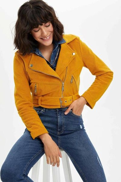 defacto autumn black yellow woman slim cool lady jackets sweet zipper female outwear coat short jackets - m7907az19au, Black;brown
defacto autumn black yellow woman slim cool lady jackets sweet zipper female outwear coat short jackets - m7907az19au, Black;brown