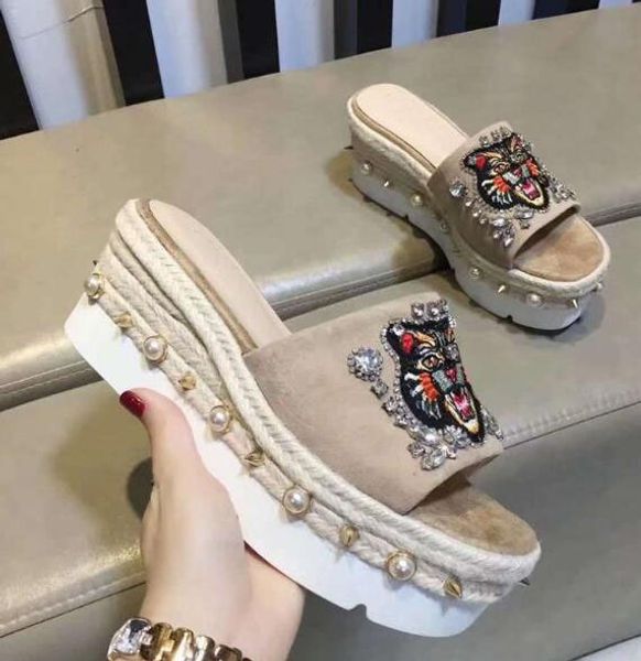 luxury new womens platform high heel 8.5cm sandals summer female pearl slipper shoes size sz35-39, Black
luxury new womens platform high heel 8.5cm sandals summer female pearl slipper shoes size sz35-39, Black