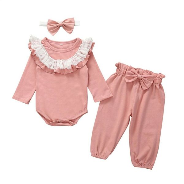 newborn infant baby girl floral outfit clothes sets lace long sleeve romper +pants+headband set 3pcs
newborn infant baby girl floral outfit clothes sets lace long sleeve romper +pants+headband set 3pcs