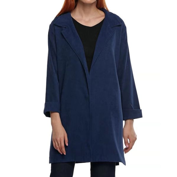 women long wool blend long coat autumn winter slim fit temperamental ladies mujer fashion turn-down collar solid casaco feminino, Black
women long wool blend long coat autumn winter slim fit temperamental ladies mujer fashion turn-down collar solid casaco feminino, Black