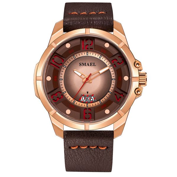 mens watches creative geometric round belt men's quartz watch clock wristwatch reloj hombre relogio masculino, Slivery;brown
mens watches creative geometric round belt men's quartz watch clock wristwatch reloj hombre relogio masculino, Slivery;brown