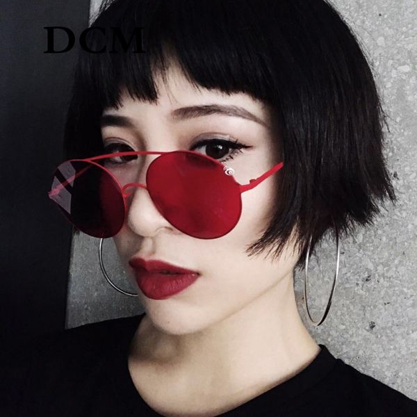 dcm 2019 fashion new round sunglasses women vintage metal frame red lens colorful shade sun glasses uv400, White;black
dcm 2019 fashion new round sunglasses women vintage metal frame red lens colorful shade sun glasses uv400, White;black