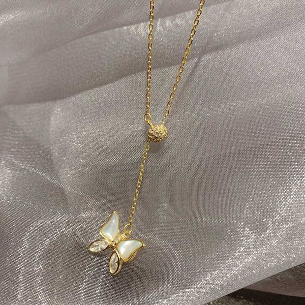 korean necklace female super fairy temperament wild shell butterfly pendant necklace cold wind plated true gold, Golden;silver
korean necklace female super fairy temperament wild shell butterfly pendant necklace cold wind plated true gold, Golden;silver