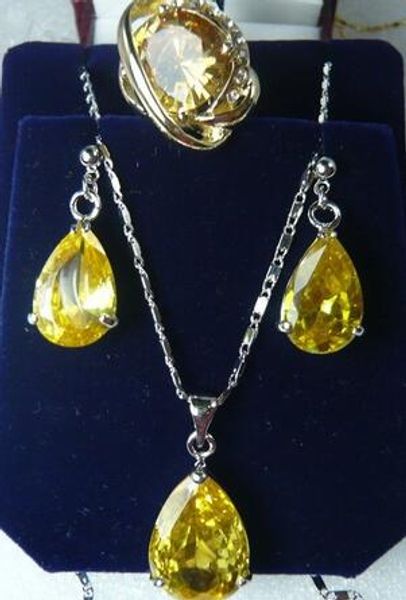 yellow crystal silver plated earrings ring pendant jewelry set> wholesale crystal quartz stone, Black
yellow crystal silver plated earrings ring pendant jewelry set> wholesale crystal quartz stone, Black