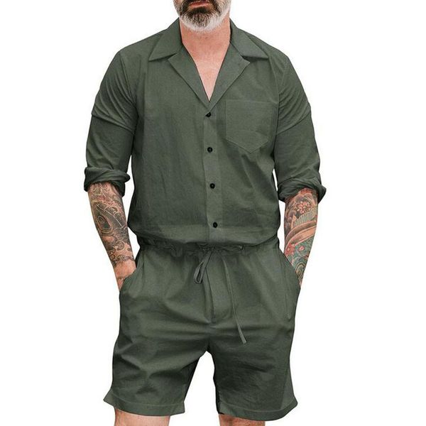 plus size summer 2019 men set button rompers jumpsuit fashion sumple funny streetwear vintage casual summer men set, Gray
plus size summer 2019 men set button rompers jumpsuit fashion sumple funny streetwear vintage casual summer men set, Gray
