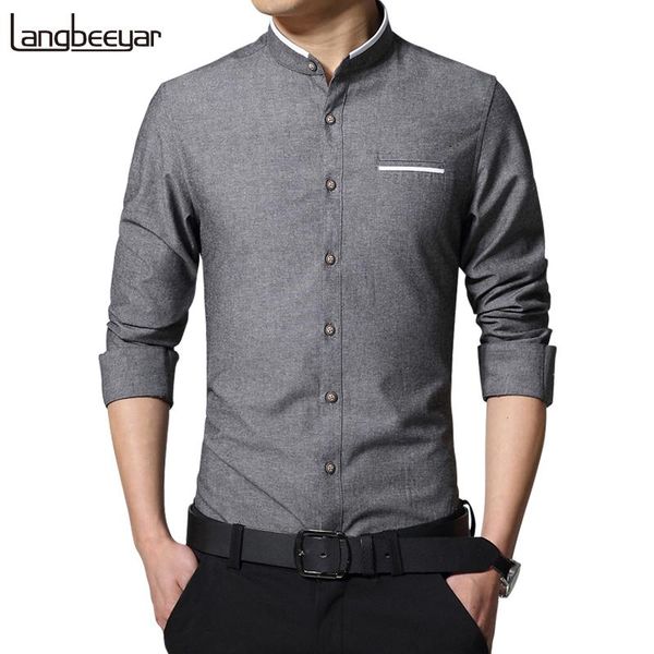 new fashion casual men solid shirt long sleeve mandarin collar slim fit shirt men korean business mens dress shirts men clothes super, White;black
new fashion casual men solid shirt long sleeve mandarin collar slim fit shirt men korean business mens dress shirts men clothes super, White;black