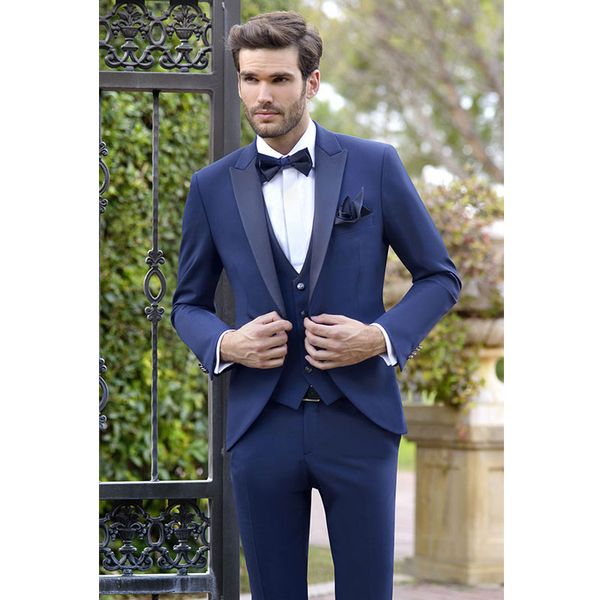 designer royal blue men suits one button groomsmen wedding tuxedos peaked lapel groom suit with jacket pants vest prom blazers, Black;gray
designer royal blue men suits one button groomsmen wedding tuxedos peaked lapel groom suit with jacket pants vest prom blazers, Black;gray