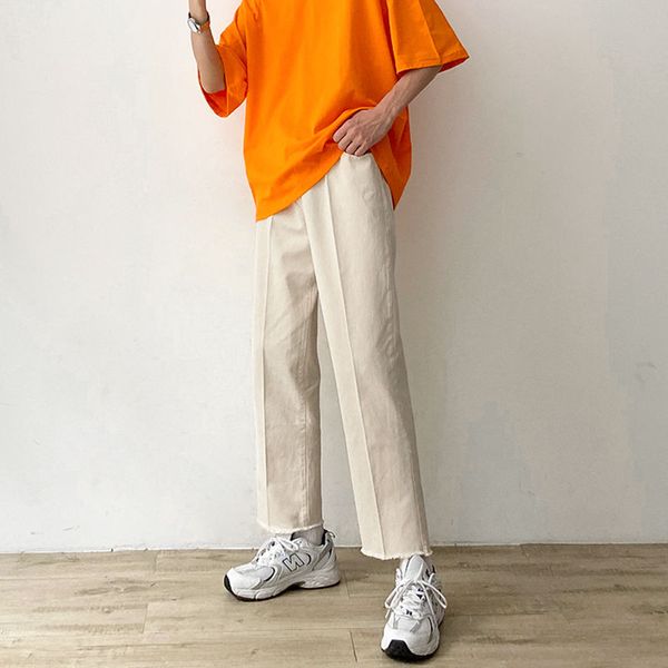 men's pants spring summer korean casual slim fashion solid color cotton straight men streetwear wild trousers mens m-2xl, Black
men's pants spring summer korean casual slim fashion solid color cotton straight men streetwear wild trousers mens m-2xl, Black