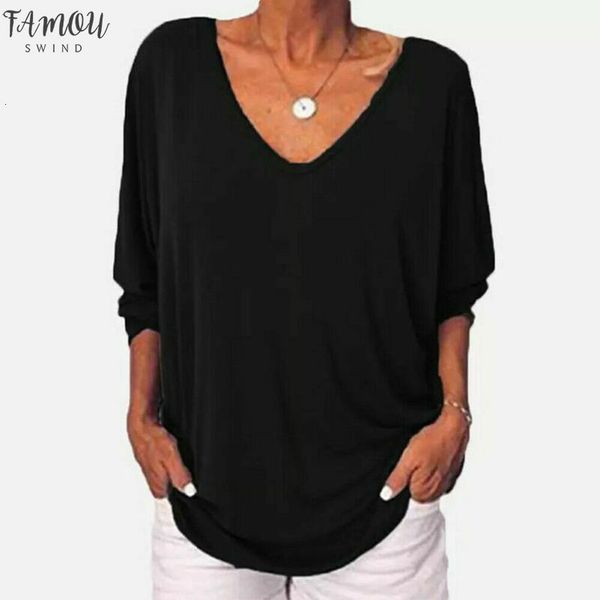 womens 3 4 sleeve v neck tee shirts plus size large back button t shirt new fashion drop shipping, White
womens 3 4 sleeve v neck tee shirts plus size large back button t shirt new fashion drop shipping, White