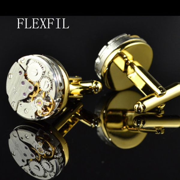gold 2 color mechanical brand men's cufflinks wedding gifts cuff links button new arrival ing, Silver
gold 2 color mechanical brand men's cufflinks wedding gifts cuff links button new arrival ing, Silver