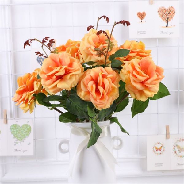 10pcs fake wild rose (2 heads/bunch) 23.23" length simulation changmi for wedding home decorative artificial flowers
10pcs fake wild rose (2 heads/bunch) 23.23" length simulation changmi for wedding home decorative artificial flowers
