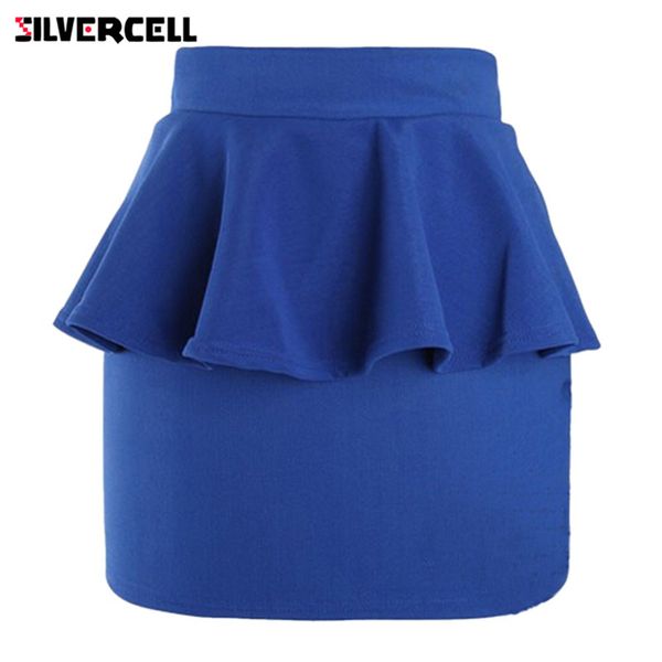 solid color women skirt ladies high waist peplum frill pencil skirt stretch bodycon mini skirt, Black
solid color women skirt ladies high waist peplum frill pencil skirt stretch bodycon mini skirt, Black