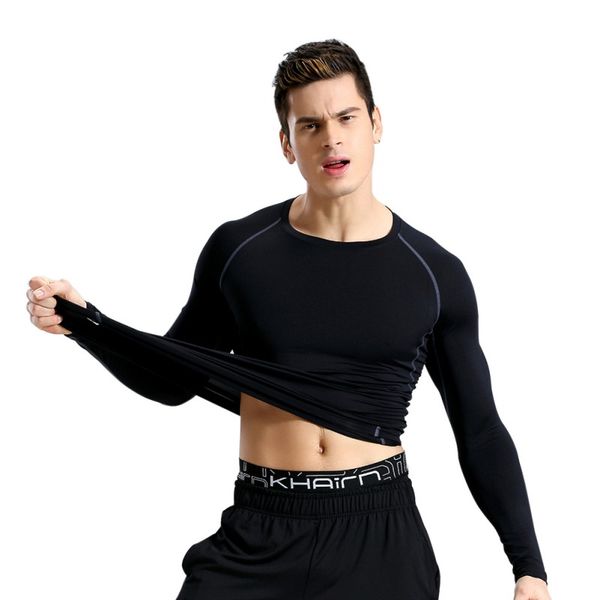 2018 new men quick dry t-shirt men fitness long sleeve compression t shirt bodybuilding shirt nx, Black;blue
2018 new men quick dry t-shirt men fitness long sleeve compression t shirt bodybuilding shirt nx, Black;blue