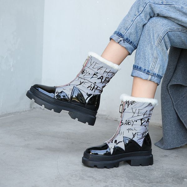 dilalula quality snow boots women genuine cow leather warm booties ladies 2019 flat platform anti slip winter casual shoes woman, Black
dilalula quality snow boots women genuine cow leather warm booties ladies 2019 flat platform anti slip winter casual shoes woman, Black