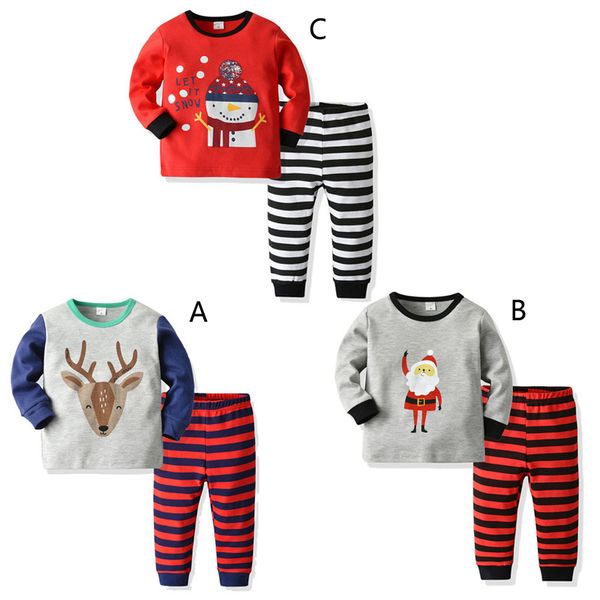 boys girls christmas pajamas 2020 children new year cartoon santa claus elk long sleeve + stripe pants 2pcs sets kids suits clothes b1, Blue;red
boys girls christmas pajamas 2020 children new year cartoon santa claus elk long sleeve + stripe pants 2pcs sets kids suits clothes b1, Blue;red