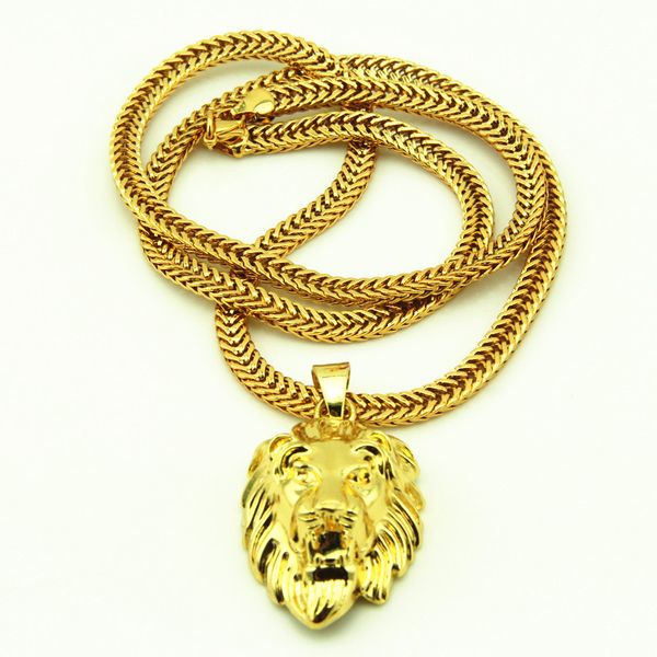hip hop big lion head pendant & necklace animal king vintage 18k gold plated hiphop chain for men/women jewelry chain for men/women kka3507, Silver
hip hop big lion head pendant & necklace animal king vintage 18k gold plated hiphop chain for men/women jewelry chain for men/women kka3507, Silver