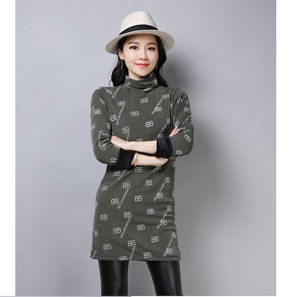 women autumn winter long sleeve warm letter printing sweaters dress casual high turtleneck knitted slim sweaters, White;black
women autumn winter long sleeve warm letter printing sweaters dress casual high turtleneck knitted slim sweaters, White;black