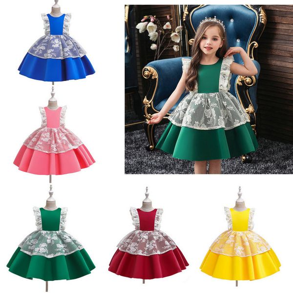 retail girls halloween christmas cosplay lace flower princess dress kids luxury designer clothes girls party wedding dresses, Red;yellow
retail girls halloween christmas cosplay lace flower princess dress kids luxury designer clothes girls party wedding dresses, Red;yellow