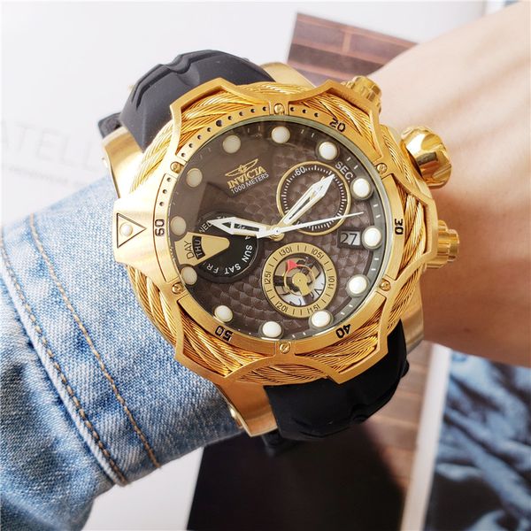 men's watch outdoor leisure sports calendar quartz invicta watch royal oak all functions can operate + delivery box, Slivery;brown
men's watch outdoor leisure sports calendar quartz invicta watch royal oak all functions can operate + delivery box, Slivery;brown