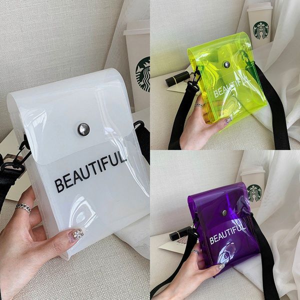 women's pvc mobile small square mobile phone phone transparent jelly shoulder bag all-match letter magic color small square bag
women's pvc mobile small square mobile phone phone transparent jelly shoulder bag all-match letter magic color small square bag