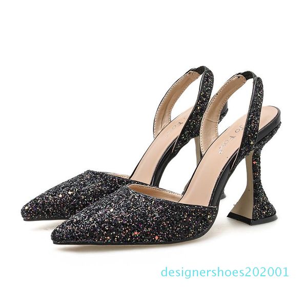 with box 9cm black pink glitter sequined spool heels pointed pumps fashion luxury designer women shoes size 35 to 41 d01
with box 9cm black pink glitter sequined spool heels pointed pumps fashion luxury designer women shoes size 35 to 41 d01