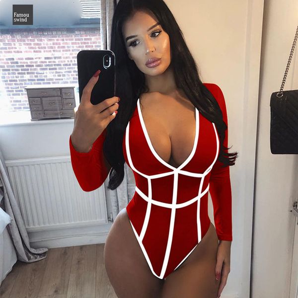 patchwork bodysuit bodycon long sleeve body suit street elegant deep v one piece party club romper jumpsuits, Black;white
patchwork bodysuit bodycon long sleeve body suit street elegant deep v one piece party club romper jumpsuits, Black;white
