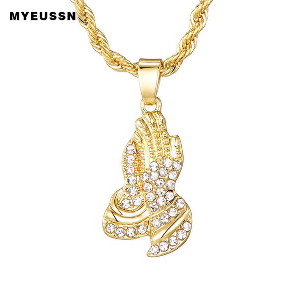 the praying hand pendant necklace charm crystal alloy hip hop jewelry men chain iced out chain praying hands pendant & necklace, Silver
the praying hand pendant necklace charm crystal alloy hip hop jewelry men chain iced out chain praying hands pendant & necklace, Silver