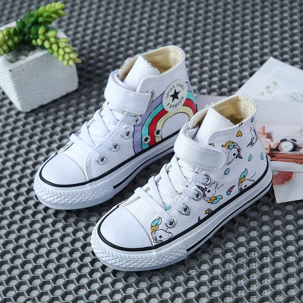 canvas children's shoes cartoon graffiti children's sneakers rainbow casual shoes for girls comfortable kids flats tenis infanti, Black 
canvas children's shoes cartoon graffiti children's sneakers rainbow casual shoes for girls comfortable kids flats tenis infanti, Black